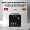 S.M.S.L B200 Hi-Res Digital Audio DAC Bluetooth 5.1/USB Input Audiophile Bluetooth audio Receiver&DAC Amplifier Title/Artist display 2.33” screen Hi-Fi Audio Stereo Receiver Optical/Coaxial/RCA output