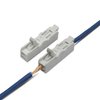 Inline Wire Connectors Nuts, Dicio 50 pcs Lever Wire Compact Connectors Electrical Inline Splicing Conductors Connector 2 Port Butt Insulated Splice Wire Terminals Connectors Kit for 24-12 AWG