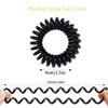Senshuomy Coil Hair Ties for Thick Hair,Spiral Hair Ties for Women,No Crease Hair Tie,Small Spiral Hair Ties for Girls-12 PCS