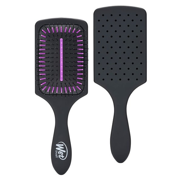 Wet Brush Refresh and Extend Detangler Hair Brush, Black - Detangling Brush with Charcoal Infused Ultra-Soft IntelliFlex Bristles For All Hair Types - Removes Dirt, Excess Oils & Impurities