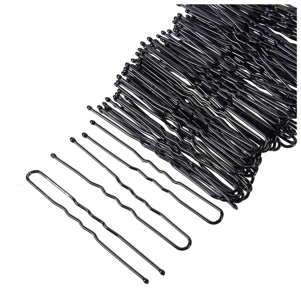 Juvale Hair Pins - 540-Count U-Shaped, Clips for Updo Hairstyles, Hair Styling Accessories, Black, 2 Inches