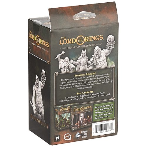 The Lord of the Rings Journeys in Middle-earth Dwellers in Darkness FIGURE PACK - Adventure Board Game for Kids and Adults, Ages 14+, 1-5 Players, 60+ Minute Playtime, Made by Fantasy Flight Games