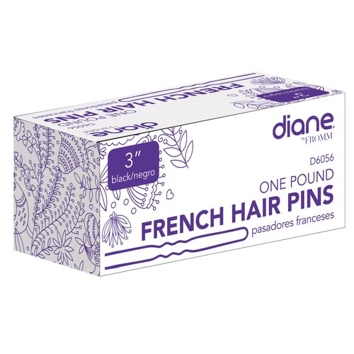 Diane French Hair Pins, Black, 3", 1 Lb