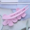 Vacaonio French Flower Hairclip for Women Large Acrylic Flower Alligator Hair Clip Claw Purple Flower Hair Clips Flower Non Slip Hairclips Barrette Flower Long Curly Hair Clip Decorative
