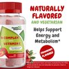 Strawberry Flavored Vitamin B Complex Gummies - B Complex with Vitamin C - Supports Nervous System and Boosts Energy Levels - Assists with Cognitive Function - Great Tasting and Easy to Swallow