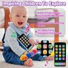 HIETIRA Baby Cell Phone Toy: Baby Phone Toy Fake Phones for Kids 6 to 12 Months Toddler Play Phone for Toddlers 1-3 - Kids Smart Phone Toys with Music & Learning Toy for 3 4 5 6 Year Old