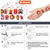 100 PCS Firetruck Fire Truck Firefighter Fireman Temporary Tattoos Themed Birthday Party Decorations Supplies Favors Decor Firehouse Stickers Cute Gifts for Games Boys Girls School Rewards Carnival