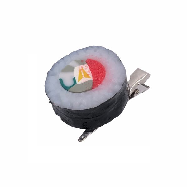 Simulation Food Hair Clip Bangs Side Hairpin Funny Hair Barrette Duckbill Hair Accessories Round Sushi