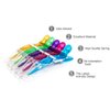 10pcs/set Multicolor Croc Clips Transparent Plastic Hairdresser Clips Hair Styling Sectioning Barrettes Non Slip Alligator Clips Salon DIY Accessories Hairpins for Women and Girls(10pcs-Blue)