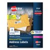 Avery 5520 Waterproof Address Labels, 1-Inch x 2-5/8-Inch, 1500/PK, White