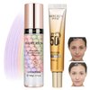 Face Primer before Makeup Set,3 Colors Makeup Primer & Sunscreen Set, Pore Invisible Cream, Even Skin Colour, Make Foundation Fit Better and Create Stunning Makeup
