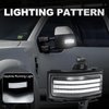 Aexploer Side Tow Mirror Turn Signal LED Lights Compatible with F150 F250 F350 F450 2015-2022 White Daytime Running &Yellow Dynmaic Sequential Blink Turn Marker Lamp (Clear Len)