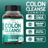 Colon Cleanse Gummies & Detox 15 Day Gut Cleanse (30 Gummies) Intestinal Cleanse & Probiotic for Gentle Laxative & Bowel Relief for Stomach Bloating - Third Party Tested, Vegan, Non-GMO - USA Made