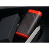 CIGAR IN STYLE Red Black Leather Adjustable Cedar Wood Cigar Case Holder Travel Kit