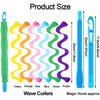 30 Pieces Hair Curlers Styling Kit, Wave Style Hair Rollers Spiral Curls No Heat Hair Curlers with Styling Hooks for Women Girls Long Hair Most Hairstyle Styling Tools (30 cm/ 11.8 Inch)
