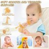 Food WAJIAYON Amber Oil Baby Teething Toys for Babies 0-6 Months Set of 6,Baby Toys 6 to 12 Months,Freezer BPA Free Soft and Textured Silicone Baby Teether Relief Soothing Sore Gums Chew Infant Toys