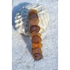 Layered Brown Sea Glass Hair Clip