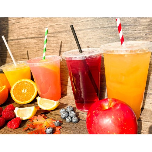 100% Compostable Paper Straws Disposable [7.75", Green Stripe, 250 Count], Paper Straws for Drinking, Eco Friendly, Biodegradable, Sturdy Straws with Soy-Based Ink by Earth's Natural Alternative