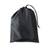 YUMA Active Shower Bag Tote, Mesh Caddy Toiletry Organizer 12”L x 9”W, Compact and Lightweight With Suction Cup, Cord for Hanging, Zipper and Drawstring Pouch 14”L x 10”W, Black