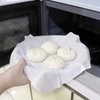 Lautechco 5pcs Yarn Fabric Breathable Bamboo Steamer Cloth Steamed Rice Dumplings with Non-Stick Gauze Filter Drawer Fabric Steamer