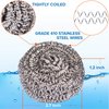 6 Pack Stainless Steel Wool Scrubber Sponge for Removing Tough Dirt, Grease, Oil or Stains from Dishes, Pots, Stovetops, Drip Pan, Cookware, Kitchenware