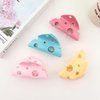 Pink Hair Clips Cheese Hair Clips Cute Claw Clips Women Girls Hair Clips for Thick Hair Makeup Pink Red Blue Hair Accessories Hair Clip
