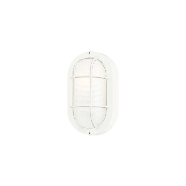 Westinghouse 6783500 Traditional One-Light Outdoor Wall Fixture, White Finish, White Glass Lens
