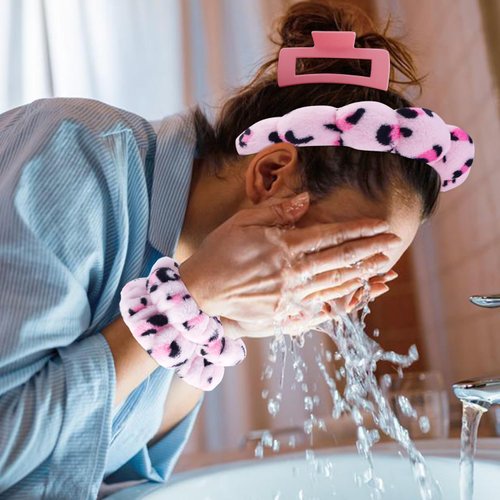 Chanaco Spa Headband, Skin Care Headband, Headband for Washing Face, Makeup Headband, Wrist Towels for Washing Face, Face Wash Headband, Teen Girl Gifts Trendy Stuff, Hair Accessories for Women
