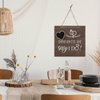 Engagement Gift Wedding Countdown Chalkboard Sign for Couples Wooden Wedding Countdown Plaque Sign Wedding Decorative Hanging Ornaments Erasable Blackboard Chalkboard Sign for Boyfriend Girlfriend