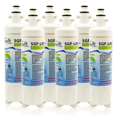 Swift Green Filters (6 Pack) SGF-LA07 LT700-P, 04609690000, 09690, 46-9690, ADQ36006102, ADQ36006101 LG Replacement Water Filter