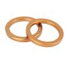 F FIERCE CYCLE 10pcs 30mm ID 40mm OD Motorcycle Exhaust Muffler Pipe Gasket Copper Tone for Honda CG125