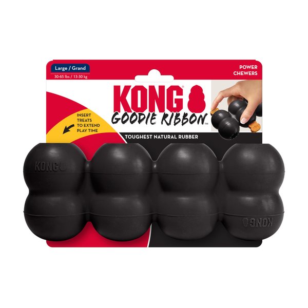 KONG Extreme Goodie Ribbon - Stuffable Dog Toy for Play - Chew Toy Satisfies Natural Chewing Instincts - for Large Dogs