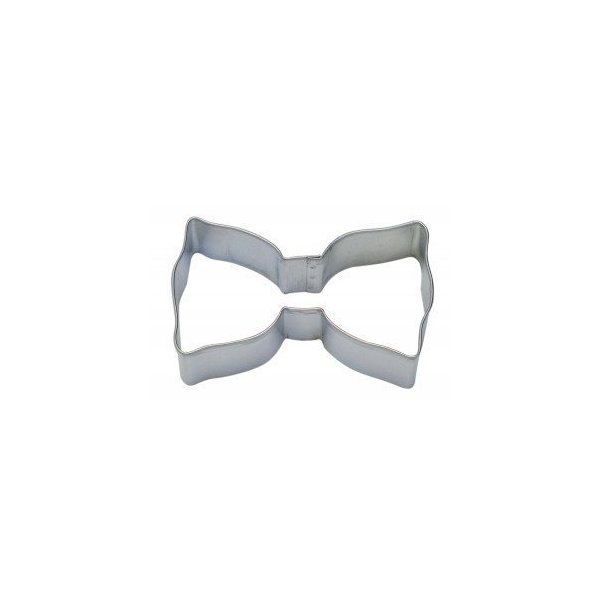 CybrTrayd Bow Tie Cookie Cutter, 3.5", Silver
