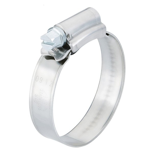 Scandvik 13657 Stainless Steel Hose Clamp (SAE Size 28, 32-57 mm, 1 1/4" - 2 1/4", 12mm Band, 13657) (Pack of 10)