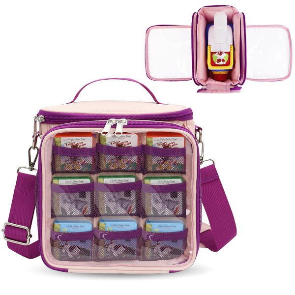 Carrying Case Compatible for Little Tikes Story Dream Machine Books Starter Set, Kids Toys Storage Carrier Bag with Handle and Shoulder Strap for Little Tikes for Storytime, Audio Play, Character