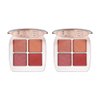 FLOWER BEAUTY Petal Play Shadow Quad | Crease-Free Formula | Highly Pigmented, Illuminating Eye Makeup Palette | Features Four Curated Long-Lasting Shades - Berry-more (Pack of 2)