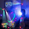 24PCS Video Game Party Favors LED Finger Lights, Glow in The Dark Light Up Toys Gifts Bulk for Kids Boys Girls,Gamer Birthday Party Decorations Supplies(Game)