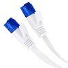 Flat Ethernet Cable with Break-Proof Design, Internet/LAN Cable – 100ft (1Gbps Maximum Fiber Optic Speed, Highly Flexible & Suitable for Permanent Installation, RJ45, White) – by CableDirect