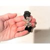 Bow shaped hair tie pony tail holder scrunchie with crystals