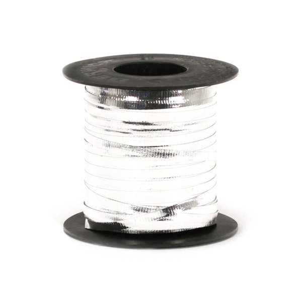 Berwick 3/16-Inch Wide by 250-Yard Spool Glitter Crimped Curling Ribbon, Silver