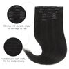 HOTBANANA Human Hair Clip in Hair Extensions, Natural Black 120g Clip in Hair Extensions Real Human Hair Straight Remy Hair Clip in Hair Extensions 24 Inch 7pcs