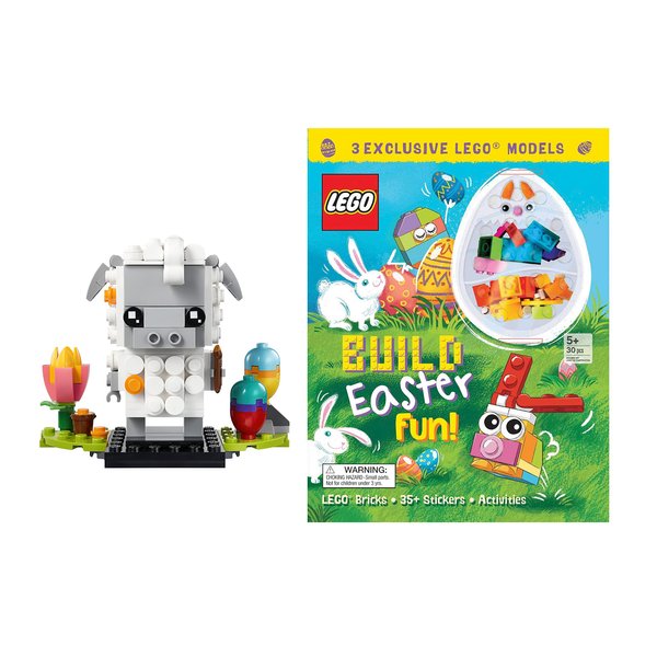 Lego Easter Gift Sets Rabbit Display 40523 BrickHeadz Sheep 40380 Easter Bunny 40463 Creator Bunny & Egg 30583 Build Easter Fun Activity Sticker Book (BrickHeadz Easter Sheep & Build Easter Fun Book)
