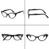 Kerecsen 4 Pack Ladies Stylish Cateye Reading Glasses Spring Hinge Readers for Women (4 Pack Mix Color, 1.75)