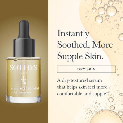 SOTHYS Ultra-Lipid SOS Serum - Face Serum with Vitamin E | Anti Aging Moisturizer For All Skin Types
