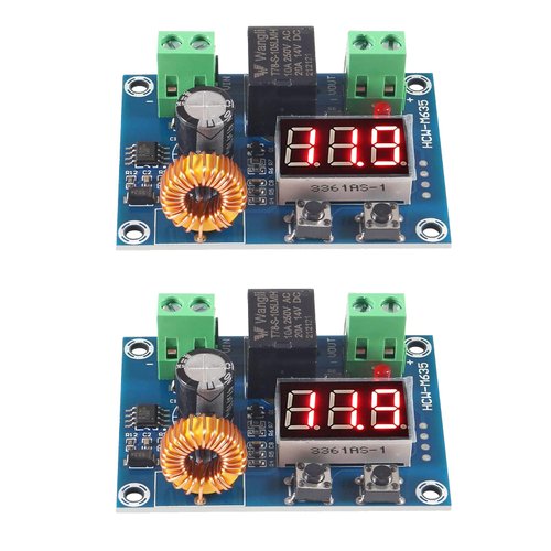 AEDIKO 2pcs XH-M609 DC Voltage Protection Module 12-36V Digital Display Over-Discharge Circuit Protection Module
