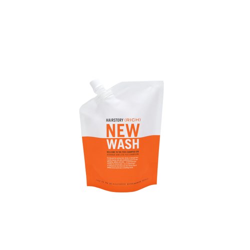 Hairstory New Wash RICH Ultra Moisturizing Hair Cleansing Cream for Dry Hair | Effortless Detangling & Softness | Color Protectant, Anti-Frizz | Sulfate & Paraben Free | Natural Ingredients, 20oz