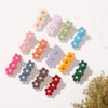Baby Hair Clips -13Pcs Dasiy Barrettes Sets Fully Lined Hair Pins Bows Wrapped by Cloth Hair Accessories for Baby Girls Infants Toddler Kids