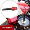 GKmow 2 PCS Car Fuel Tank Cap Breather Cap, 2.75" x 0.47" CNC Alloy Gas Tank Valve Breather Hose with Steel Balls, Safety Protection Accessory, Suitable for Cars, Motorcycles, ATVs (Black & Red)