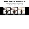 Damone Roberts Miss Ross Eyebrow Pencil - Powder & Wax Eyebrow Definer, Long-Lasting, Smudge-Proof, Cruelty-Free Formula for Naturally Defined Eyebrows (Soft Black)