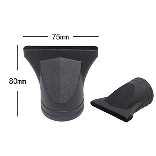DNHCLL Hair Dryer Pack of 2 Black Professional Plastic Nozzle, 4.5 cm Diameter, Fast Drying, Lightweight, ALCI Safety Plug, Suitable for Salon Styling Tool